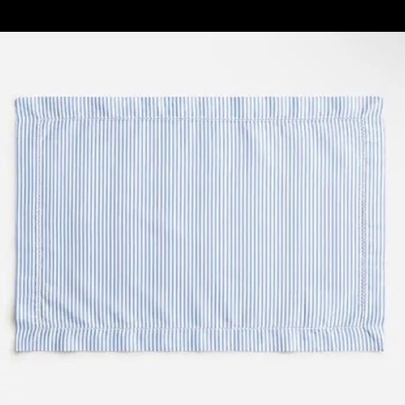 J. Crew Placemat Set Seersucker Striped - Picture 3 of 5